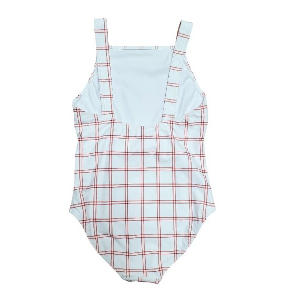 NWOT Minnow Red and White Swimsuit Size 9-10 One Piece - Picture 4 of 7